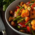Sweet Potato and green bean BBQ Salad