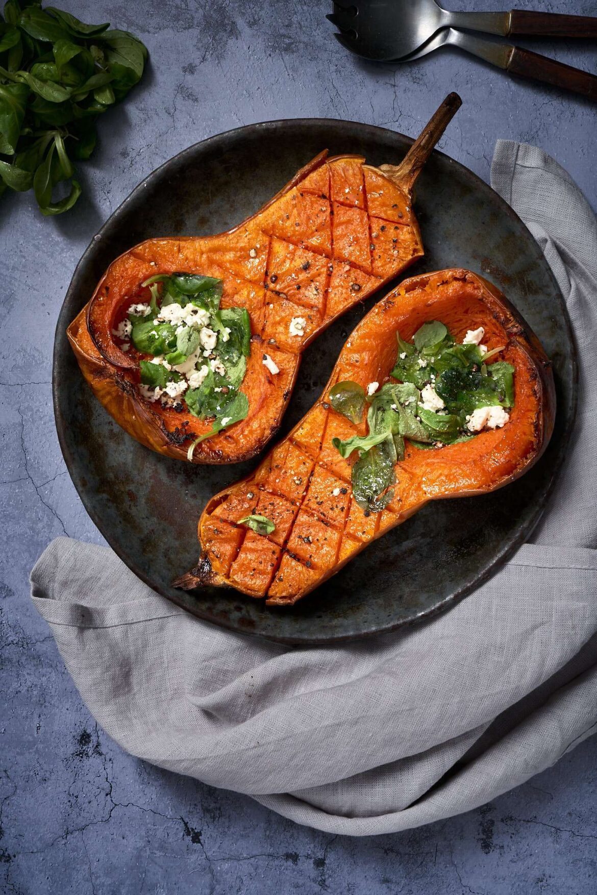 The Best Roasted Autumn Squash with Feta and Lambs Lettuce Roasted Autumn Squash with Feta and Lambs Lettuce