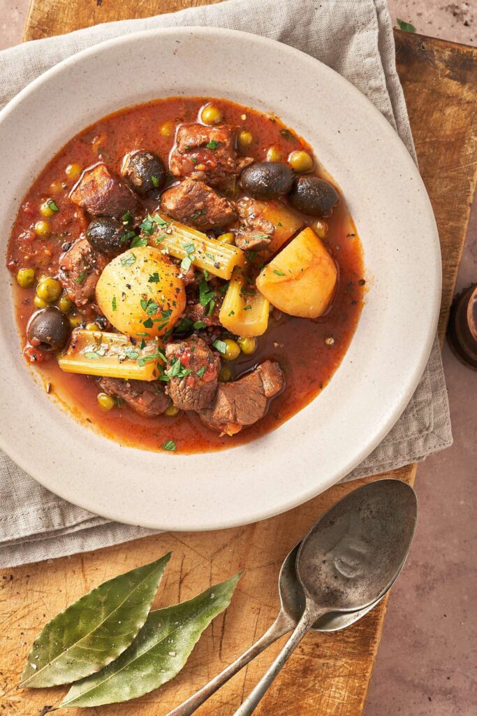 lamb staccato with orange