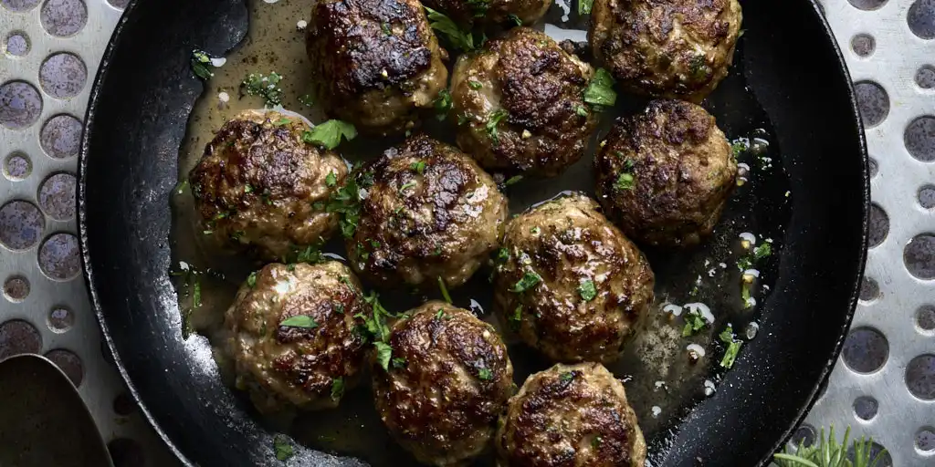 image of Polpettine Pasquali Trentino Easter Meatballs) which are served as an Italian Easter treat