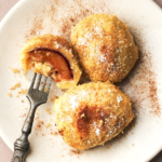 image of gnocchi di susine, potato dumplings filled with fresh plums (susine)