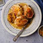 Pollo all' Arancia is a sicilian dish of chicken with a tangy orange sauce